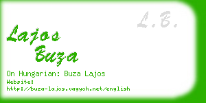 lajos buza business card